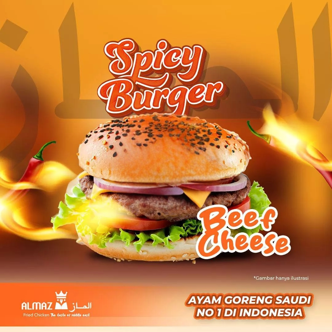 Spicy Beef Cheese Burger